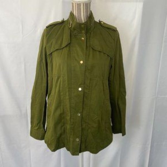 Zara Basics Green Cargo Utility Jacket SZ S - Picture 11 of 11